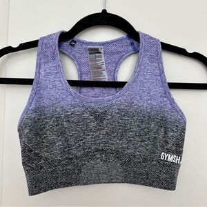 Gymshark Purple Gray Ombré Racerback Sports Bra